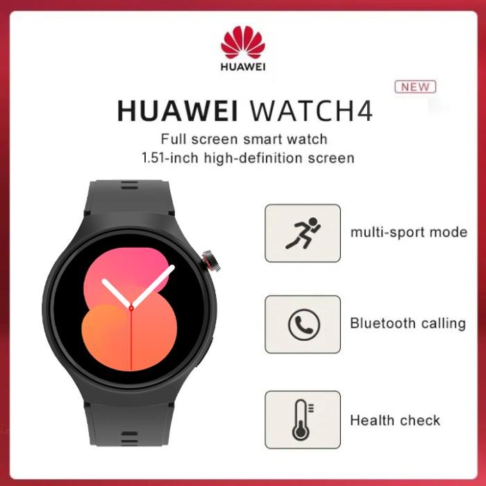 Terlaris Original Hauwei Smartwatch Bluetooth Play Music Smart Watch For  Ios Android Full Touch Screen Phone Call Ip68 Waterproof Jam Tangan