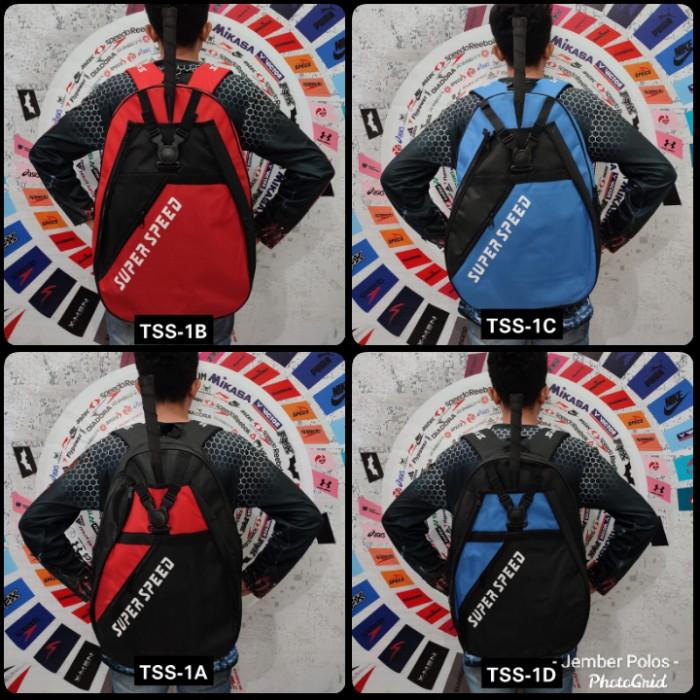 Gambar PREMIUM ransel pria tas raket badminton tas victor ransel lining backpack - Super Speed TSS, 1D Hitam Biru dari Pensil Sport Center undefined Tokopedia