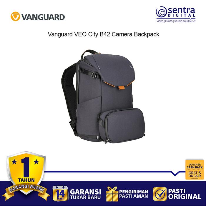 Gambar Vanguard VEO City B46 Backpack for Camera Tas Ransel 21L - Navy dari Sentra Digital undefined Tokopedia