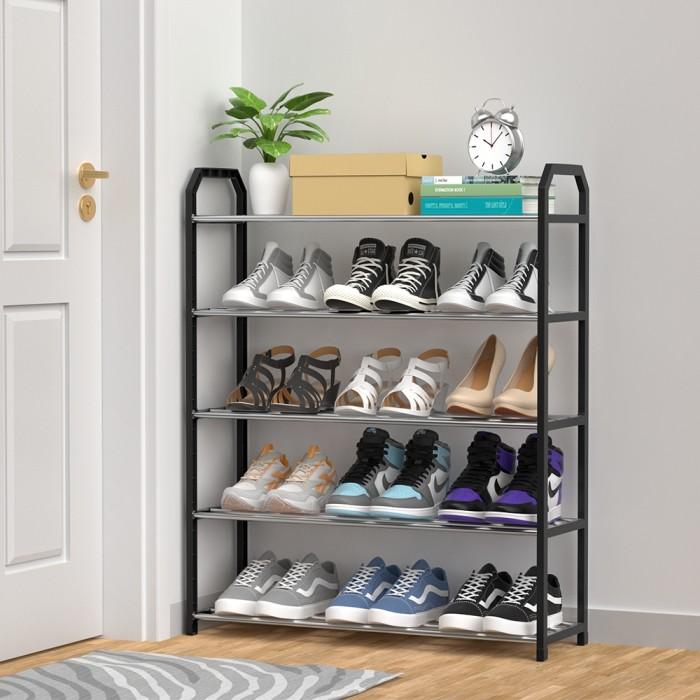 Gambar Homes Rak Sepatu Tertutup Anti Debu Rak Sepatu 5/6 Susun Rak Gantung Tas Topi Besi Rak Sepatu Aesthetic Rak Sendal Dan Sepatu Terbaru - 5 susun 65cm dari sriindah jaya undefined Tokopedia