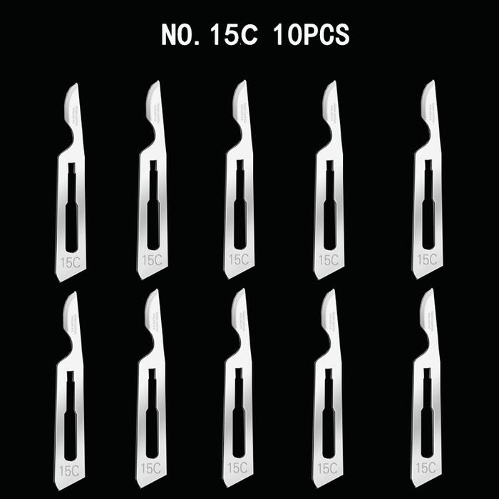 Gambar 10PCS Swann Morton Carbon Steel Scalpel Surgical Blade 11/15/12D Double Edge For Mobile Phone Film PCB Repair DIY Cuting Tools - NO.15C  10PCS dari bbaappaakkhhaammzzaahh undefined Tokopedia