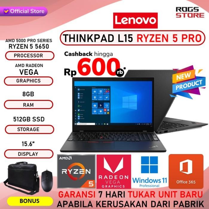 Jual Promo LENOVO THINKPAD L15 RYZEN PRO 5650 8GB 512SSD VEGA7