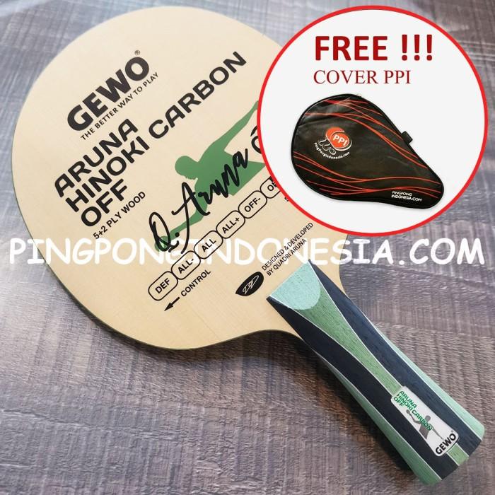 Gambar PREMIUM GEWO Aruna Hinoki Carbon OFF - Kayu Pingpong Blade Tenis Meja Bet Bat - FL dari Hard Carry Orientals undefined Tokopedia