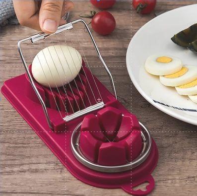 Gambar ALAT PENGIRIS TELUR 2 IN 1 - Merah dari Anabelolshop undefined Tokopedia