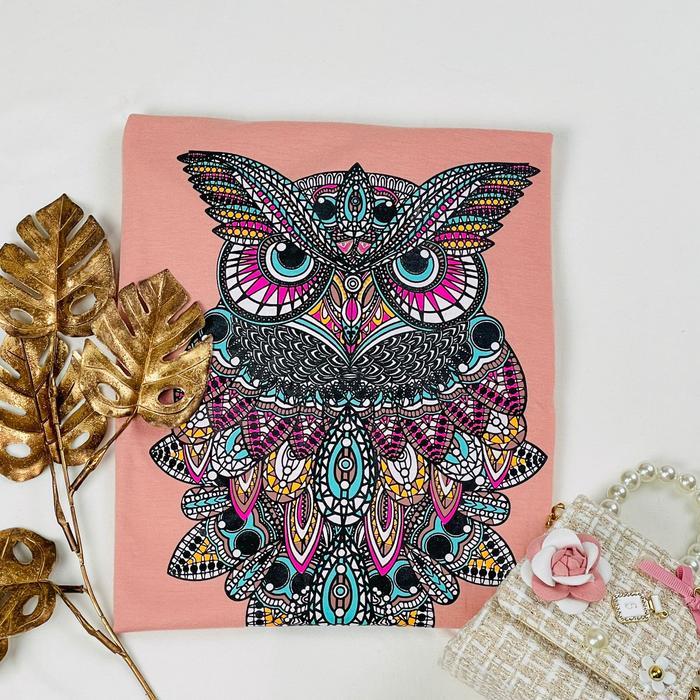 Gambar SistaWear- Dailyshopjakarta Kaos Wanita Pria Bahan Katun Lengan Pendek Gambar Owl Batik Combed Baju Tangan Atasan Panjang Polos Distro Tshirt dari wastoaaaaaaa undefined Tokopedia