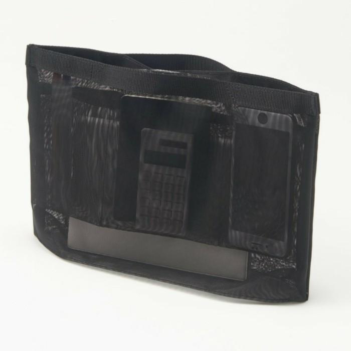Gambar PREMIUM MUJI - Nylon Mesh Bag Organizer B5 || Tempat Alat Tulis - Black, A5 dari Nest and Nookk undefined Tokopedia