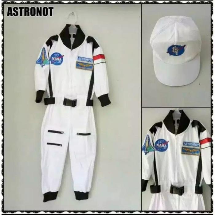 Gambar Baju Profesi Astronot Anak Seragam Anak Kostum Karnaval Pakaian Anak Setelan Profesi Anak - Putih, No.1 Umur 3-4th dari grosir Hujaiapa676 undefined 5 Tokopedia