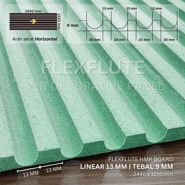 Gambar Flexible Fluted Wall Panel Hiasan Dinding Cekung Cembung Lurus - FFP001 - FFP004 dari Hallo shop2 undefined Tokopedia