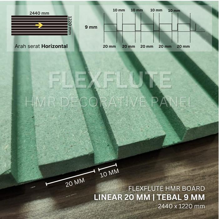 Gambar Flexible Fluted Wall Panel Hiasan Dinding Cekung Cembung Lurus - FFP001 - FFP008 dari Hallo shop2 undefined Tokopedia