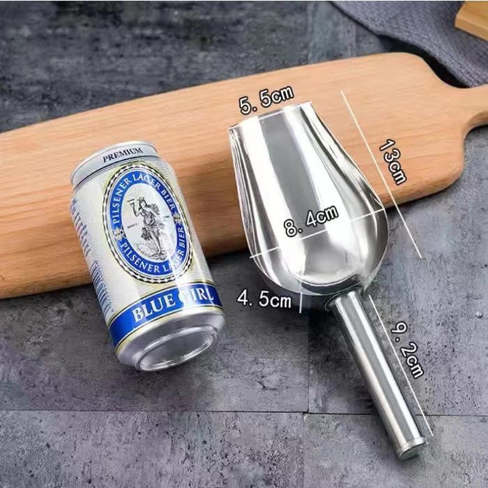 Gambar Sendok Sekop Es Batu Stainless Skop Serokan Sekop Stainless Sekop Beras Skop Es Batu Sendok Takar Stainless Steel Kitchenware - 9 Inch dari ArajayaMart undefined Tokopedia