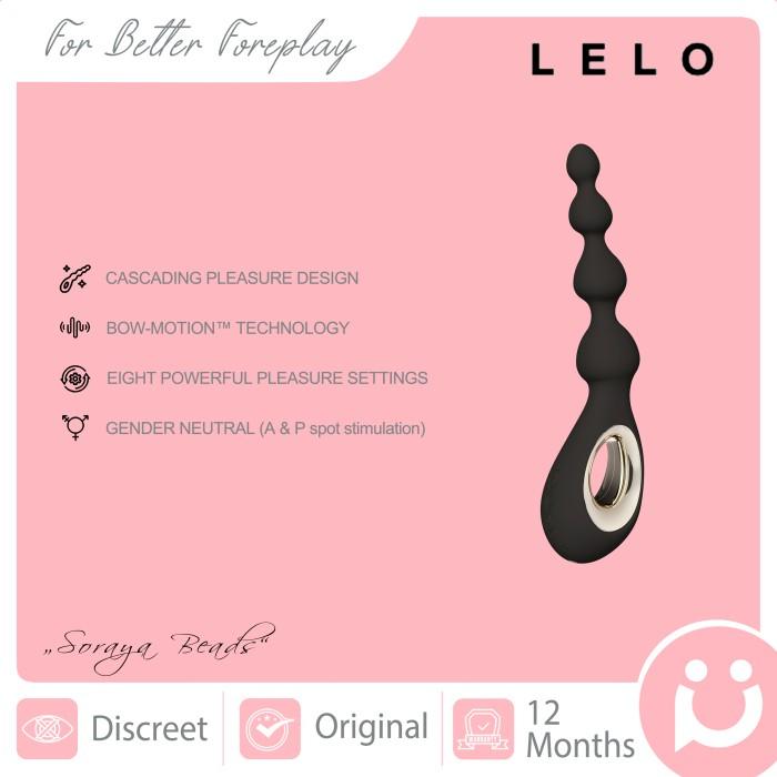 Gambar PRIVASI AMAN- LELO Soraya Beads, Anal Beads Stimulator (Stimulasi untuk Pria/ Wanita dengan Getaran dan Gerakan) -READY STOK - Black dari AGEN ALAT MAIN undefined Tokopedia