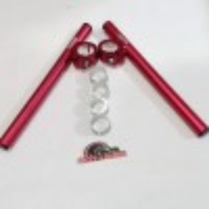 Gambar Stang motor jepit 15 derajat universal cbR cb vixion fu CNC CR7 BRS Fu ninja r rr rx king-HITAM - Merah dari HANANOLSHOPP undefined Tokopedia