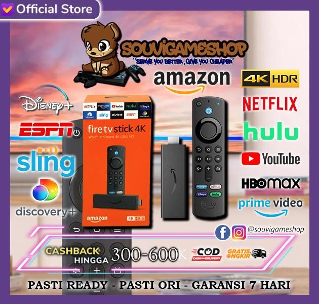 Gambar PROMO PROMO !! AMAZON FIRE TV STICK 4K ULTRA HD ALEXA VOICE REMOTE STREAMING - 2023, GARANSI 7 HARI dari Electro Shop Mart undefined Tokopedia