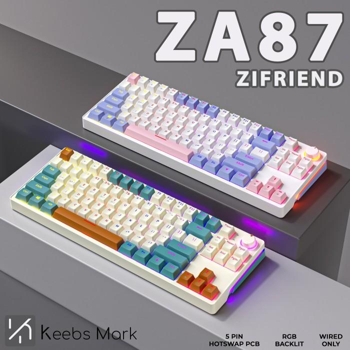 Gambar Sedia Zifriend ZA87 Mechanical Keyboard 87 Keys RGB Wired dari Fransisco RGBKeys undefined Tokopedia