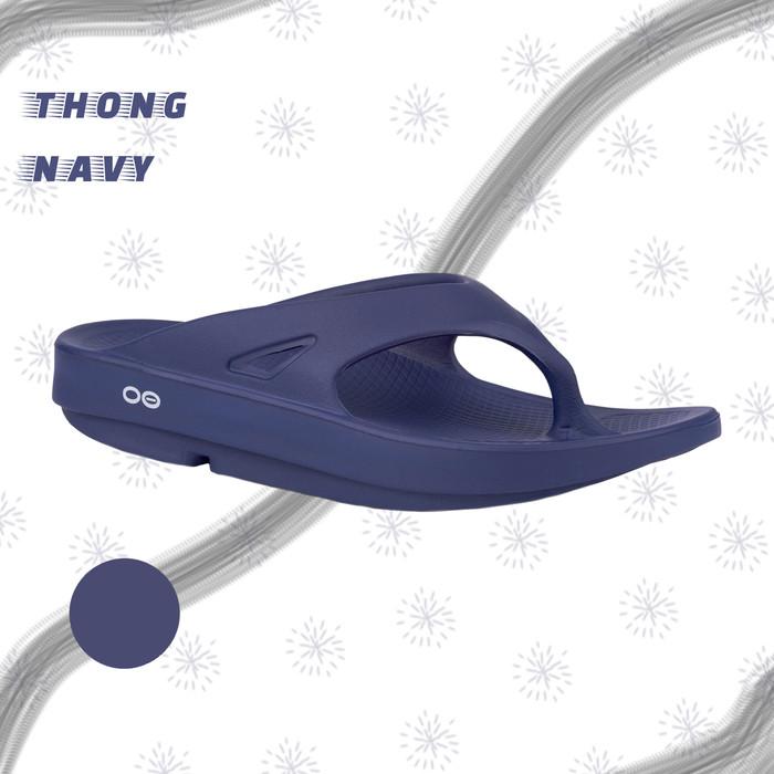 Gambar OOFOS Unisex Sandal Ooriginal Thong Navy - Navy, 42 dari andika_niken undefined Tokopedia