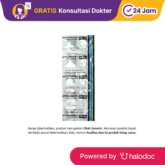 Gambar Ketoprofen 100 mg 10 Tablet - Obat Pereda Demam & Nyeri - Halodoc dari Apotek Kosambi Jakarta Barat undefined Tokopedia