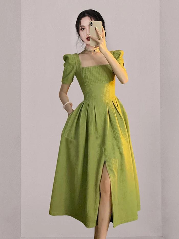 backless chiffon maxi dress Wedtrend Women Ink Blue Wedding Party Guest A Line V Neck Pleated Dress with Lace Up Back, Fuchsia / US12 Color:Lavender-LV102 size-guide:body-meaurement Ebay Clearance J Crew Fully lined