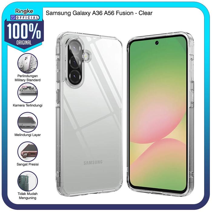 Gambar Casing Ringke Compatible For Samsung Galaxy A36 / A56 - Fusion / Fusion Magnetic / Fusion Matte Clear / Fusion Card Case Magsafe Softcase Anti Crack Tipis Slim Armor Military Drop Tahan Banting Sarung Cover Tempat Taruh Kartu Magnetik - Clear dari Official Ringke Partner undefined Tokopedia