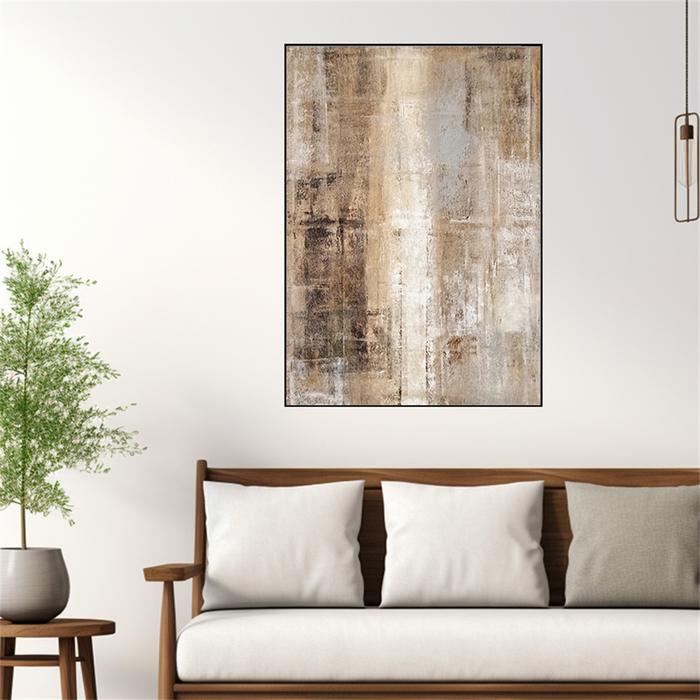 Gambar Nordic Original Oil Painting 100% Hand-Painted Abstract Canvas Mural Real Gravel Texture Wall Art Image For Home Decor Picture dari perakmas undefined Tokopedia