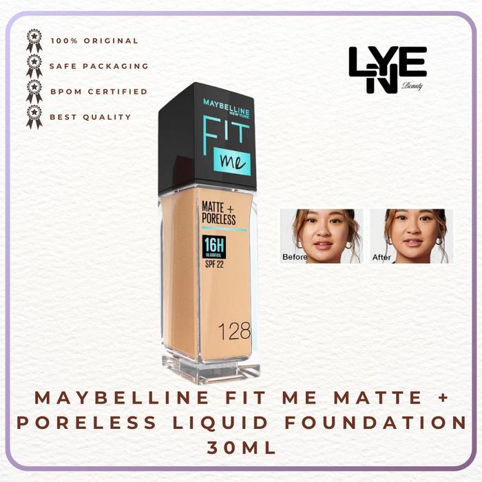 Jual Maybelline Fit me matte poreless liquid matte foundation