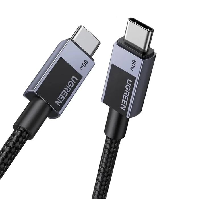 Gambar UGREEN CABLE DATA CHARGING USB C TO C NYLON 60W PD FAST CHARGING - 55765 / 55775 - 1M dari GGSTORESBY undefined Tokopedia