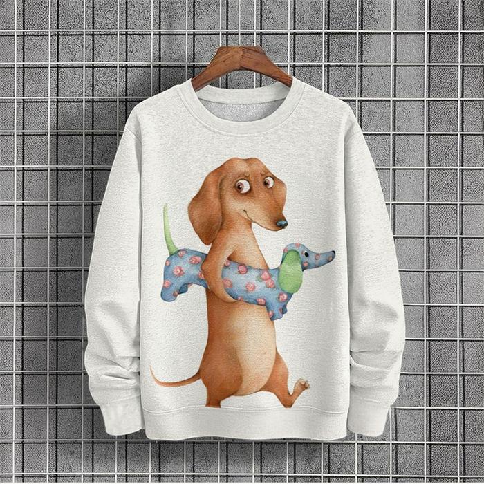 Gambar Harajuku Fashion Dachshund Graphic Sweatshirt Hilarious Design Ugly Christmas Sweater Casual Unisex Streetwear Pet Dog Pullovers dari tronikhias undefined Tokopedia