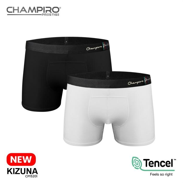 Gambar CHAMPIRO PRESTIGE Celana Dalam Pria | "KIZUNA" Premium Tencel Boxer Brief Pria isi 2 pcs - MIX, M dari Gakpo'store undefined Tokopedia