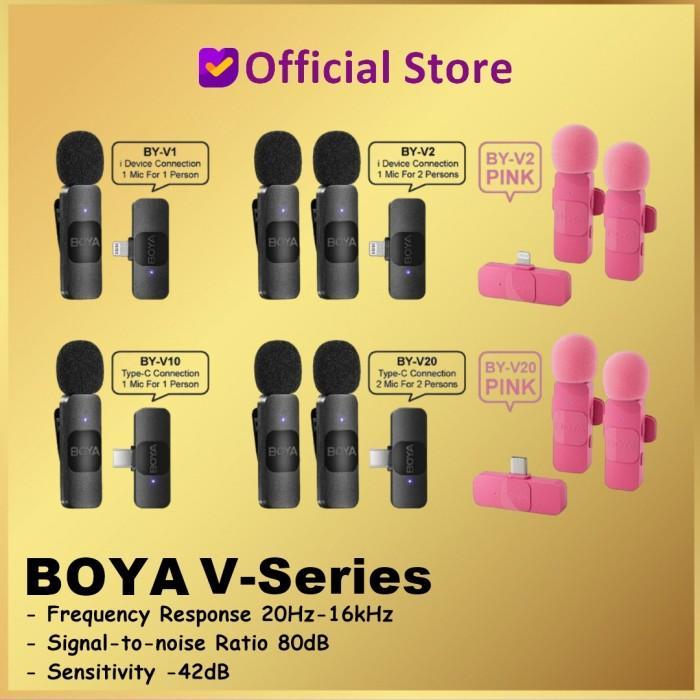 Gambar eningstore7 Boya BY-V1 V2 V10 V20 2.4GHz Ultracompact Wireless Mic Microphone USB-C and Lightning - BY-V1 (IOS) BLK dari eningstore7 undefined Tokopedia