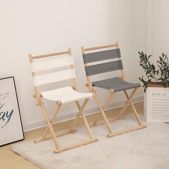 Jual Outdoor Furniture Folding Chair Backrest Solid Wood Camping