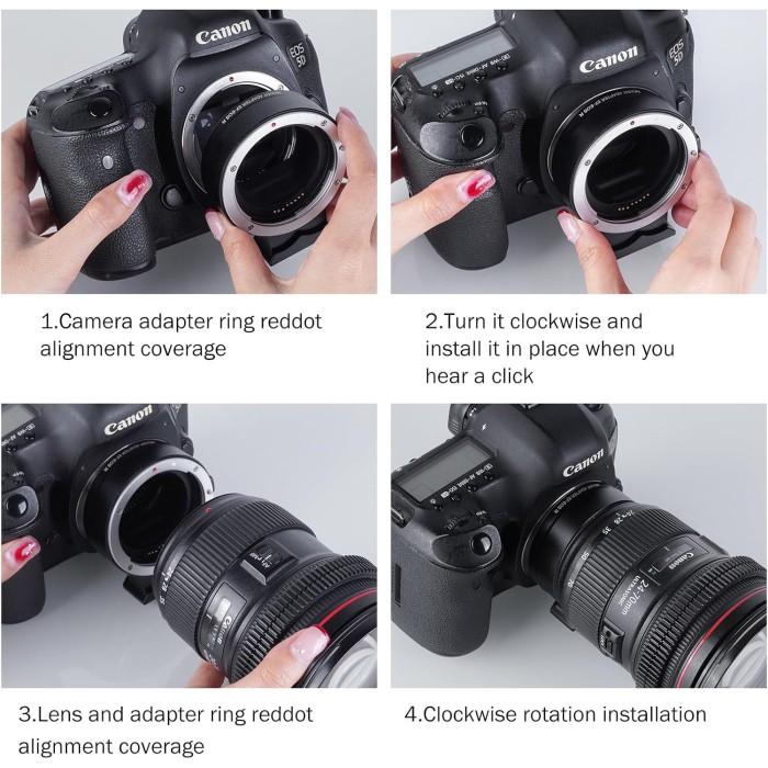 Jual Sutefoto Ef-Eos R For Canon Ef Ef-S Lens To Canon Eos R Rf - Main Image