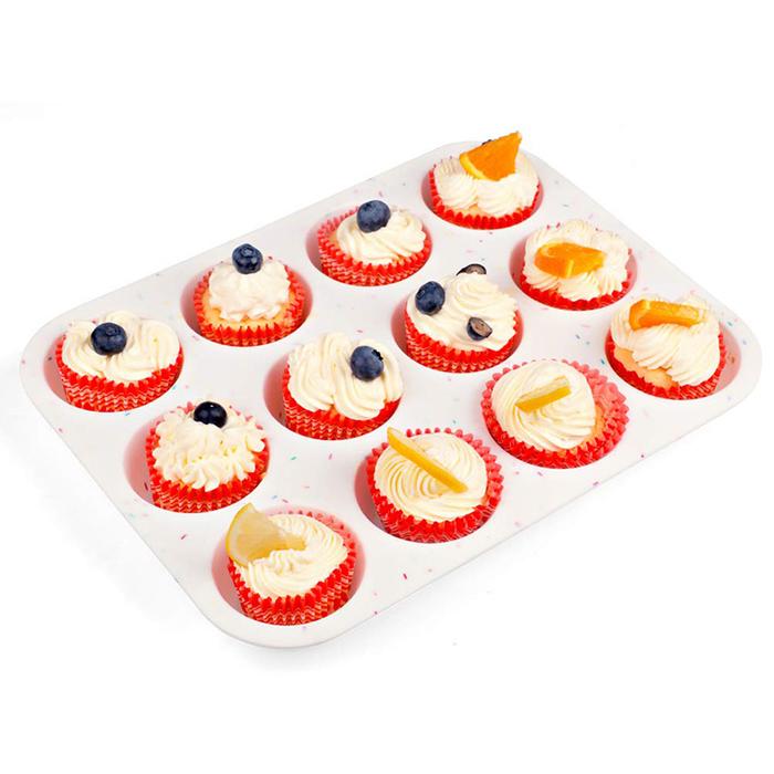 Food Grade Silicone Muffin Pan Regular 12 Cups Muffin Tin Cake Non-stick  Bakeware Durable Baking Mold Cupcake Molds Bpa Free
