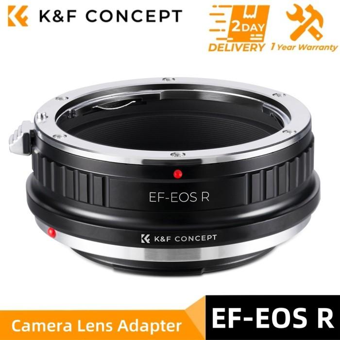 Kf Concept Ef-eos R Camera Lens Mount Adapter Ring For Canon Eos Ef Ef-s  Lens To Canon Eos R Rf Mount Camera Body Manual Focus