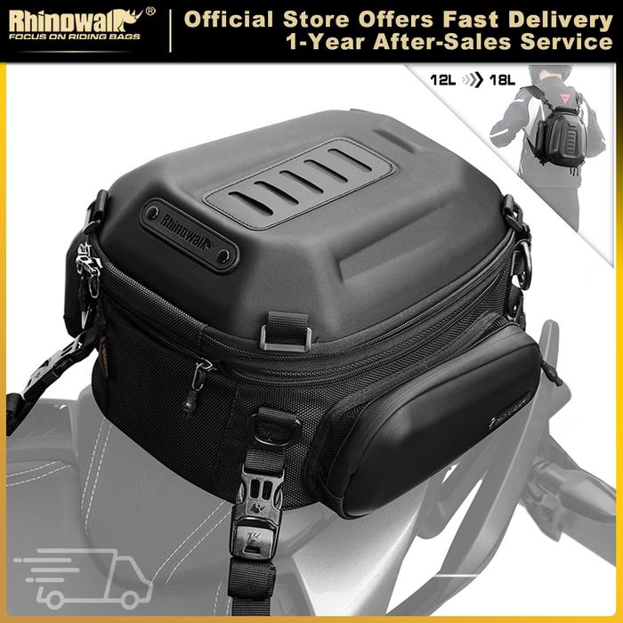 Jual Rhinowalk Motorcycle Tail Bag Waterproof Motorbike Rear Seat