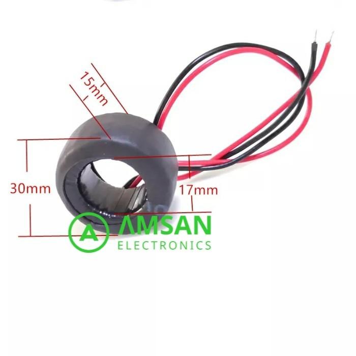 Gambar AC Current Transformer PZCT Open Close CT Split CT 100A Peacefair - Closed CT dari AMSAN ELECTRONICS undefined Tokopedia