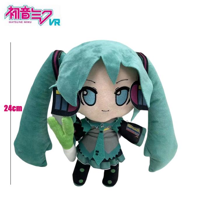 Kawaii Plush 24-28cm Hatsune Miku Plush Anime Kawaii Cute Cool Toys Dolls  Plush Room Car Desk Decoration Birthday Gifts For Fan