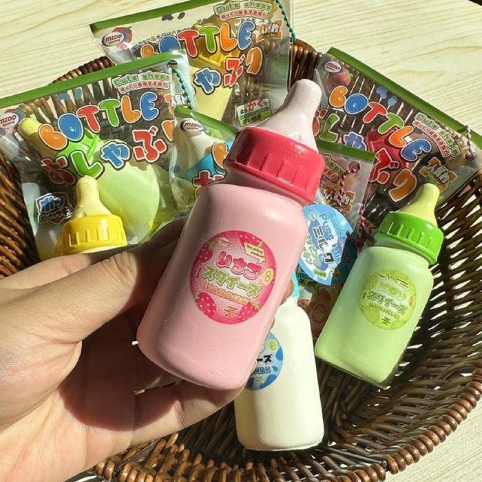 Gambar Squishy Mido Premium Milk Bottle Squishy Botol Susu Licensed Super Cute Soft Slow Rising Lucu - Pink dari glgstore7 undefined Tokopedia