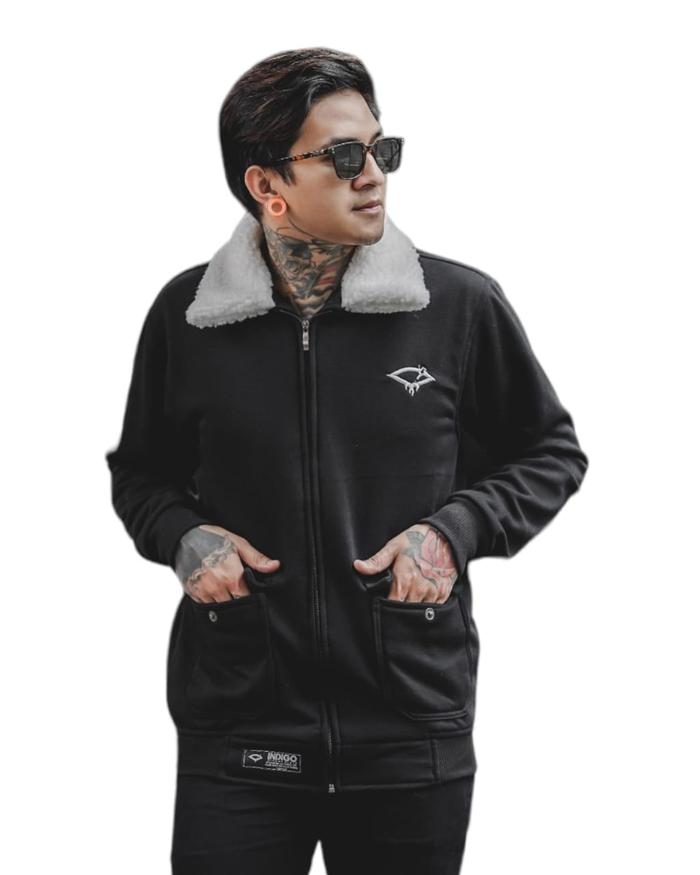 Gambar FS - Jaket Bulket Fleece Tebal Pria / Jaket Bulket Leher Kerah Sherpa Berbulu [PRODUK TERBAIK] [TERPERCAYA] dari toyyib-toko undefined Tokopedia