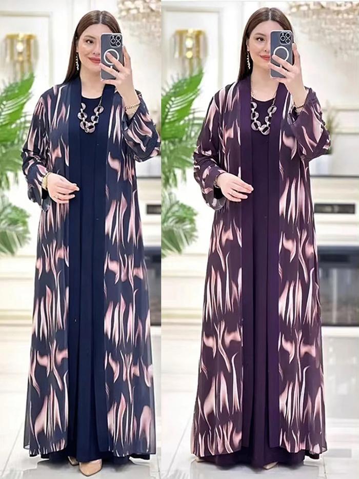 Jual Muslim Jalabiya Eid Abayas Dress Set Kaftan Turkey Caftan