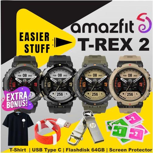 Murah Amazfit T-rex Smartwatch 139 Amoled Screen Gps 150 Sports Terbaik