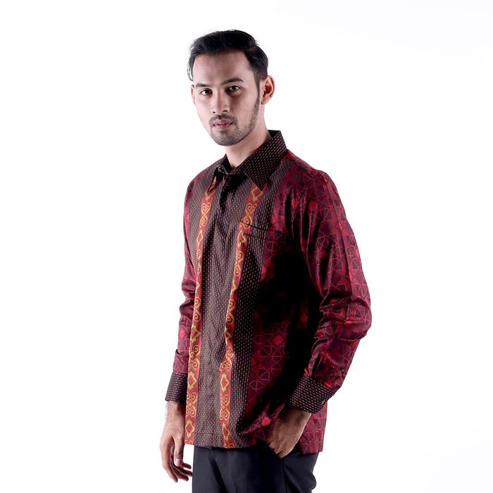 Gambar Baju Batik BHS Excellent Warna Hitam Merah - XL dari SarungBHS undefined Tokopedia