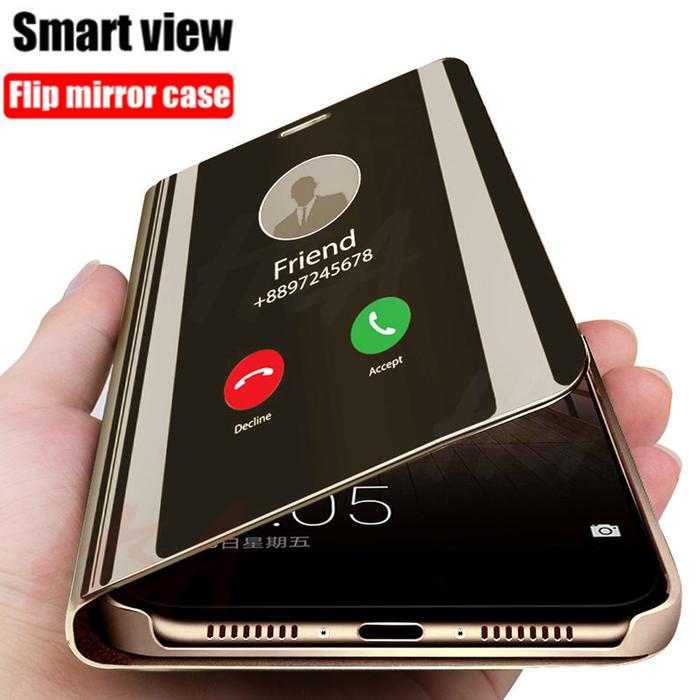 Jual For Xiaomi Redmi 13C 4G Case Mirror View Smart Magnetic
