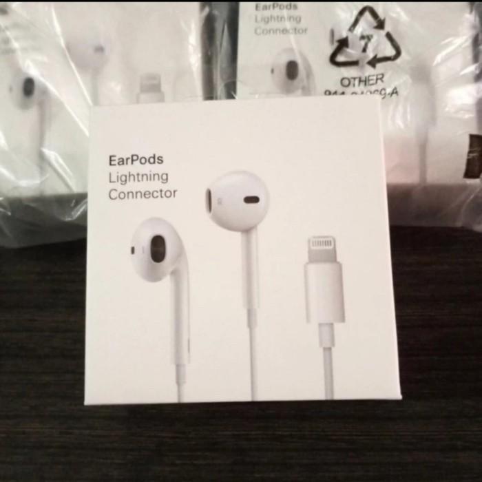 Jual EARPHONE LIGHTNING IPHONE X 11 12 13 14 EARPODS ORIGINAL