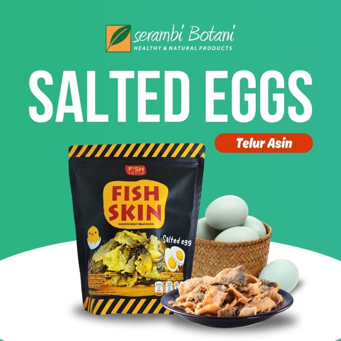 Gambar Kerupuk Kulit Ikan Patin Fish Skin Keripik  Kemasan 50 gr - Telur Asin/SaltedEgg dari Serambi Botani Store undefined Tokopedia