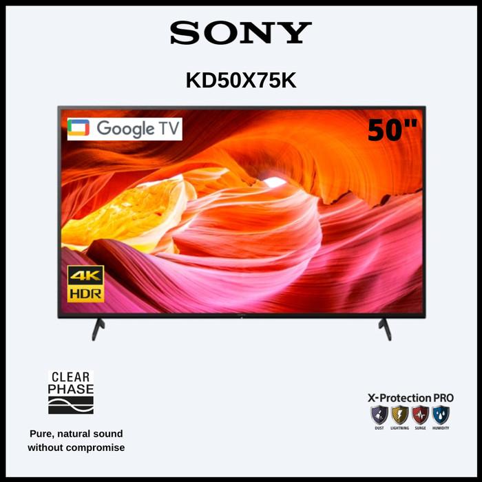 Jual SONY Bravia KD-50X75K 50 Inch 4K UHD HDR Smart Android LED TV