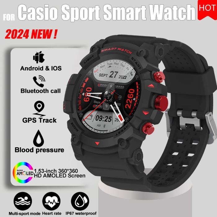 Smartwatch Casio Gps Heart Rate Watch G-SQUAD Multi-Sport Heart