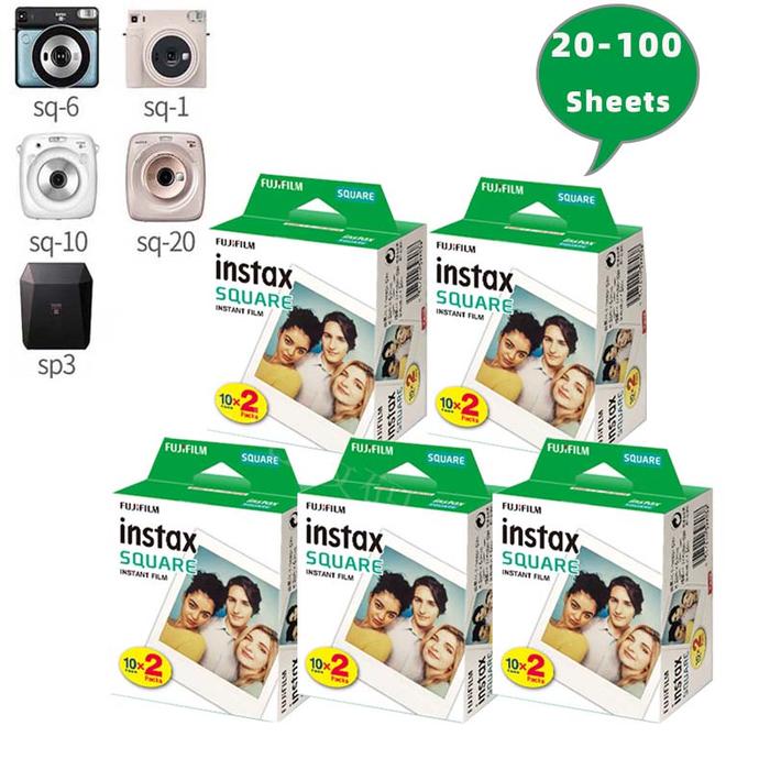 Jual fujifilm instax square white edge films photo paper for