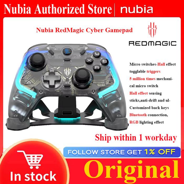 Gambar Nubia RedMagic Cyber Gamepad Bluetooth Wireless Gaming Controller Elite Hall Trigger Joystick RGB For Switch PC Android IOS dari Didi adoll54 undefined Tokopedia