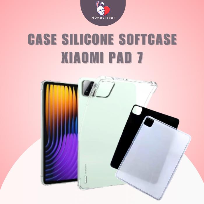 Gambar Case Xiaomi Mi Pad 7 / 7 Pro Jelly Casing Bening Soft Silikon Clear Silicone Softcase Transparan Hitam - Hitam dari Momoshiroi undefined 3 Tokopedia