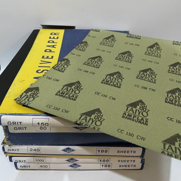 Gambar Amplas Kertas Taiyo Grit 80 150 240 400 1000 - 100 dari Market Alat Bangunan undefined Tokopedia