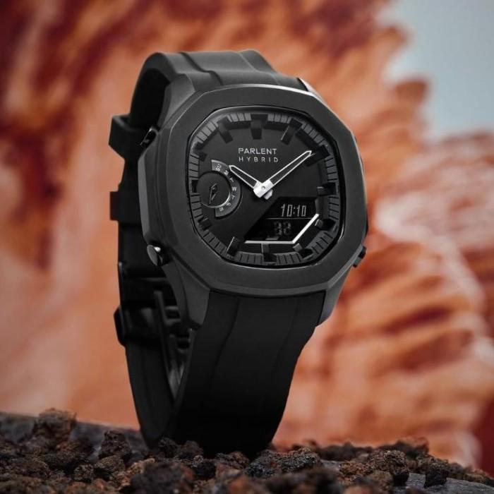 PROMO Jam Tangan Pria Parlent Gallant Hybrid Rubber (Terbaik) Black di  Zusra Official Tokopedia